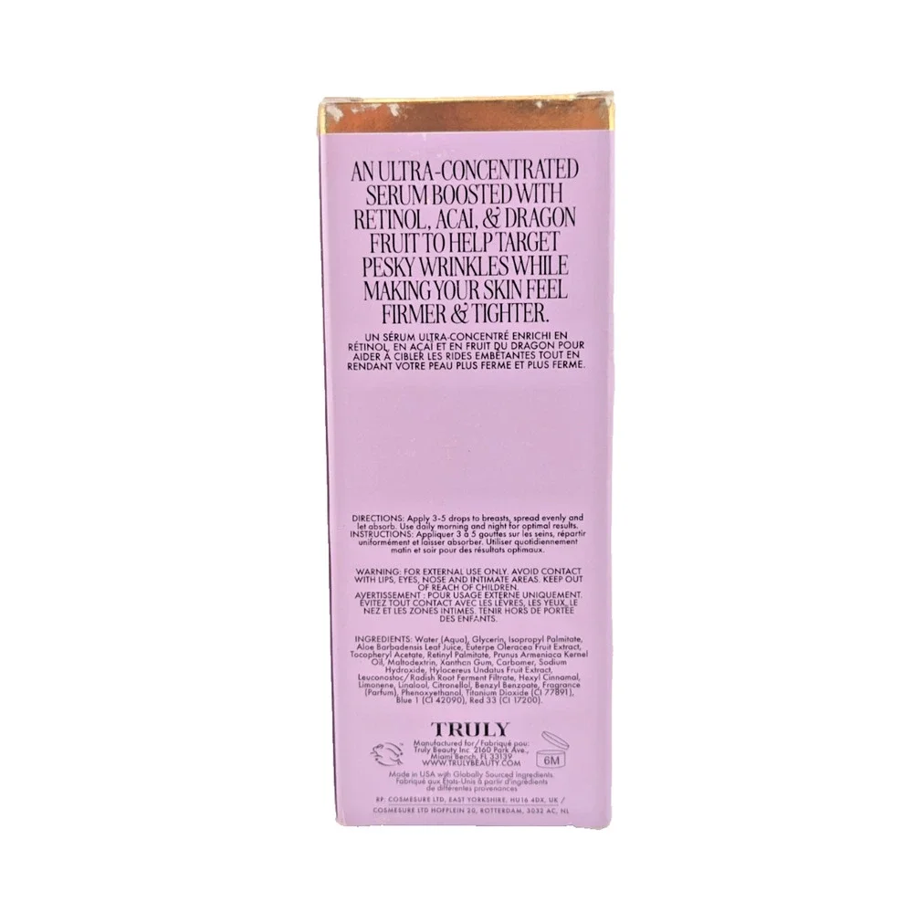 Truly Acai Your Boobies Firming Tightening Body Serum Vegan 3.1 fl oz